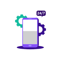 Any time zone, Round the Clock availability